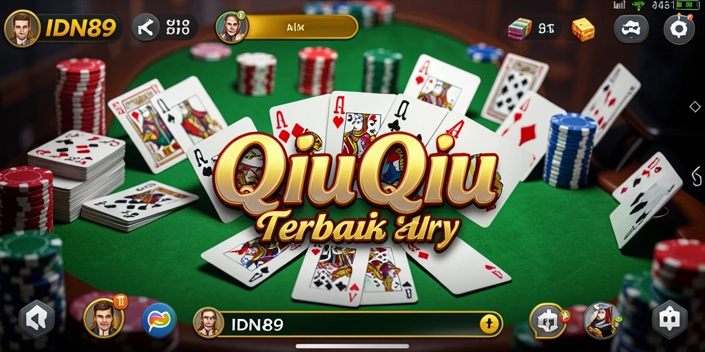 Tampilan gameplay seru di IDN89 dengan nuansa QiuQiu.