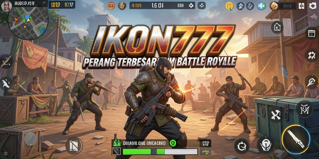 Gameplay seru IKON777 dalam pertempuran Battle Royale.