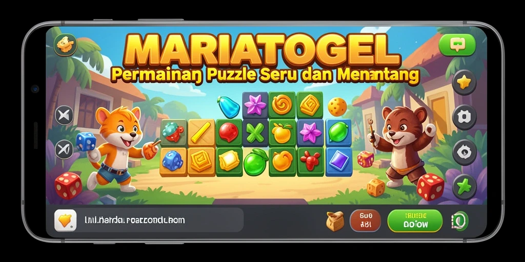 Tangkapan layar MARIATOGEL menampilkan gameplay Puzzle yang menarik.