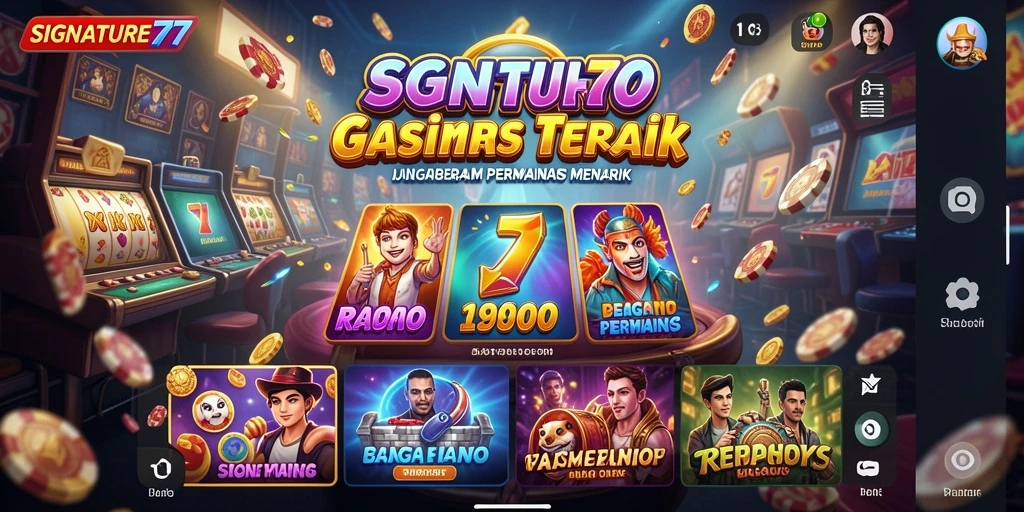 Tampilan gameplay Kasino yang menarik di SIGNATURE77.